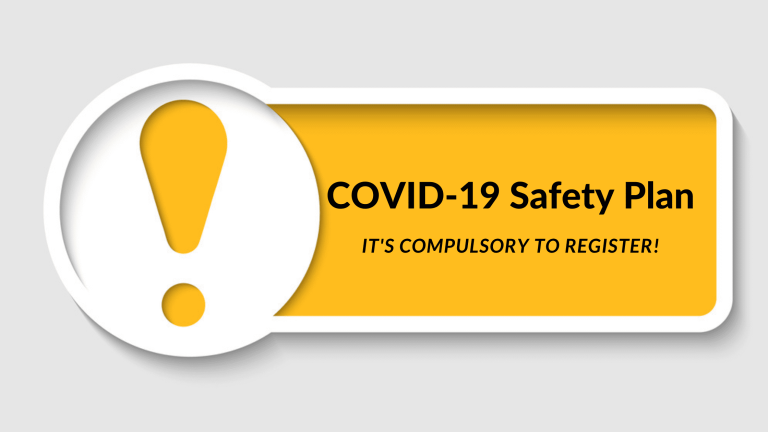 It’s compulsory to register your business’s COVID-19 Safety Plan