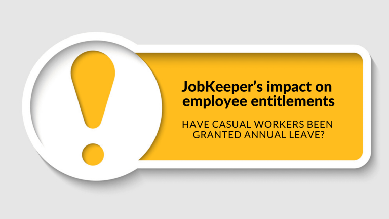 JobKeeper and Employee Entitlements